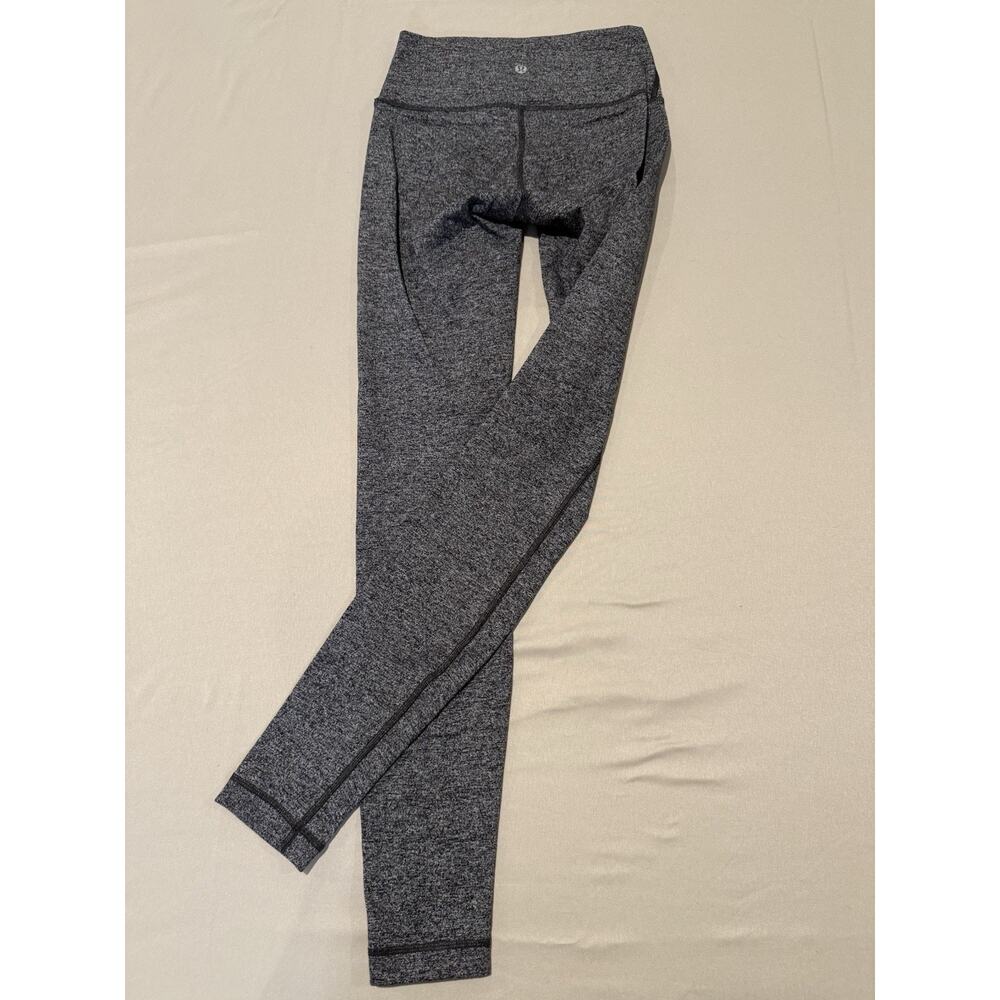 Lululemon Women’s Size 4 Gray High Rise Leggings Yoga Athletic Pants